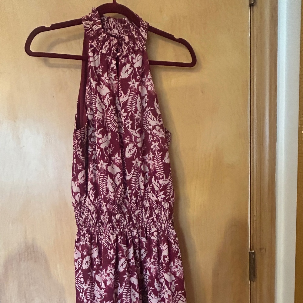INC International, Size M, Cranberry color printed dress